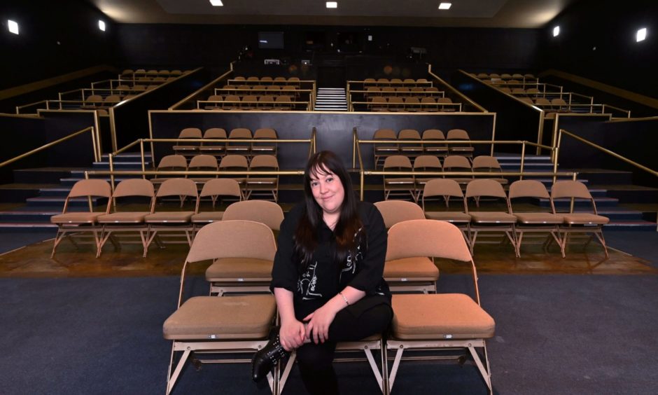 Socially distanced seating in Aberdeen Arts Centre