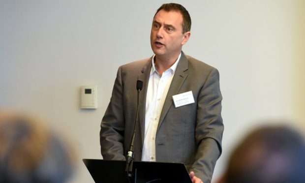 Aberdeen And Grampian Chamber Of Commerce chief executive, Russell Borthwick, pictured at the 2018 launch of the first Scotland's Urban Age report. He warns without similar insight in the months ahead, city centres might be left as 'urban deserts'.