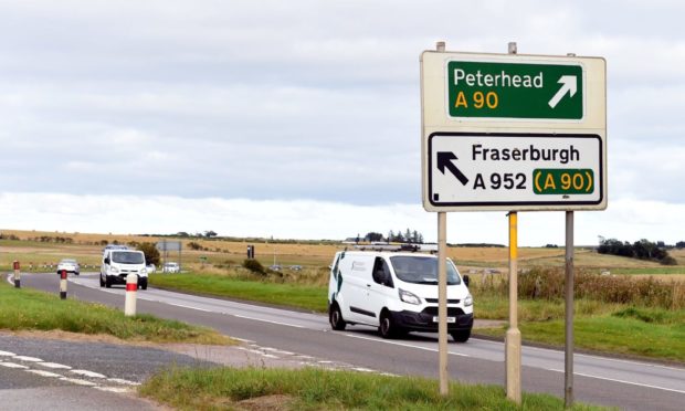 The Toll of Birness junction near Ellon.