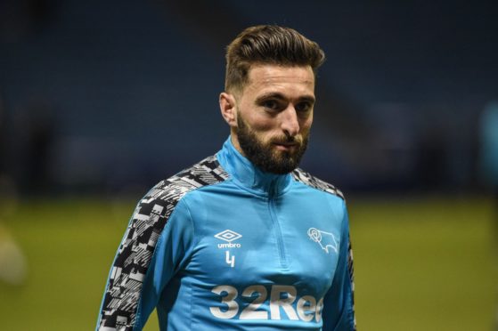 Derby County midfielder Graeme Shinnie.