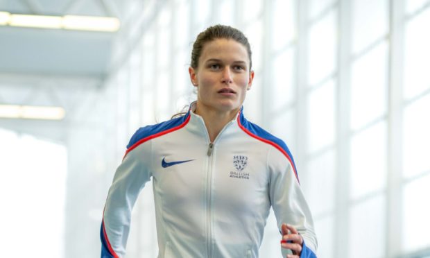 Zoey Clark in training at Aberdeen Sports Village