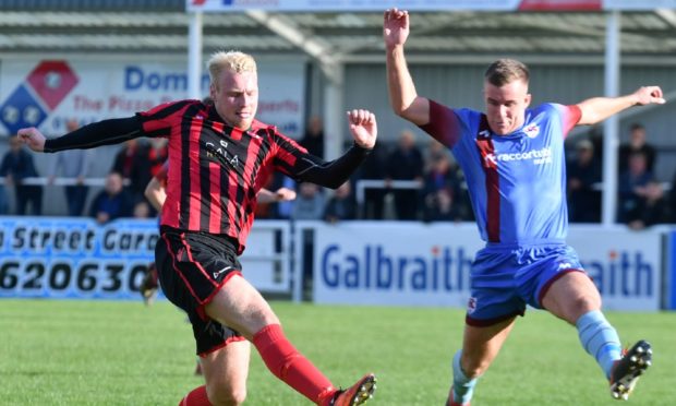 Ryan Spink, right, has joined Formartine United