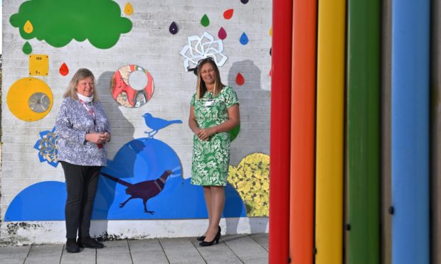 Westfield's depute headteacher Sue Baxter and headteacher Kerri Dalton.