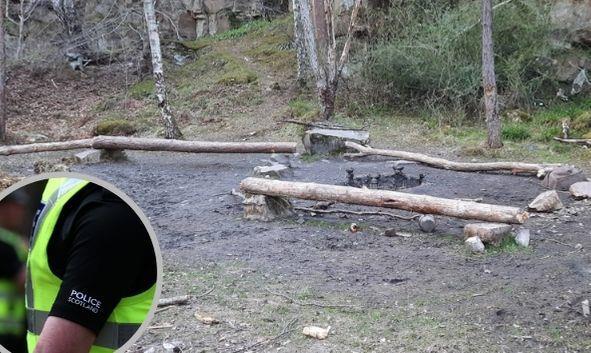 Concerns have been raised after fires have been started in wooded areas
