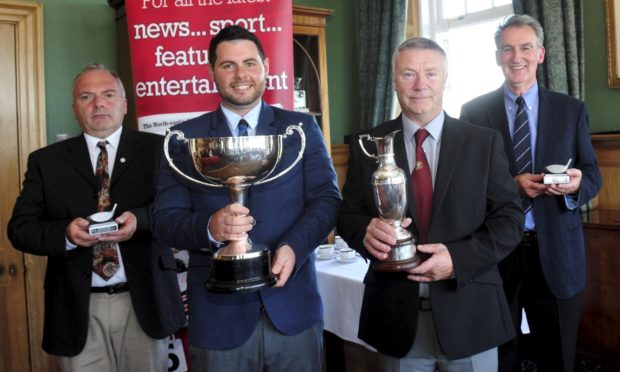 David Morrison, second left, last won the Evening Express Champion of Champions in 2015.