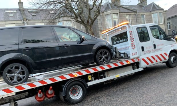 Man caught driving without a license or insurance Picture: Road Policing Scotland.