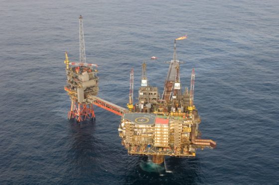 The Beryl Alpha platform in the North Sea.