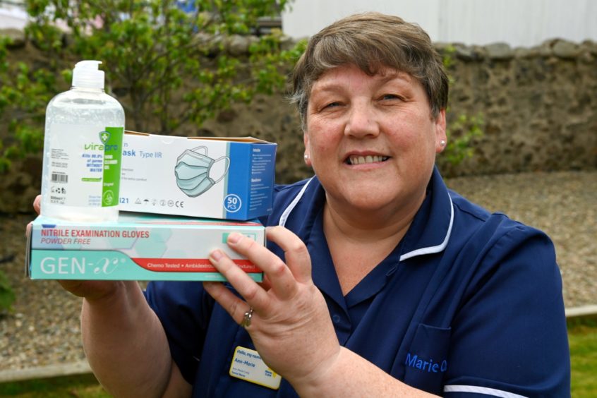 Senior nurse Ann-Marie Craig delivered PPE to "brave" health workers during pandemic