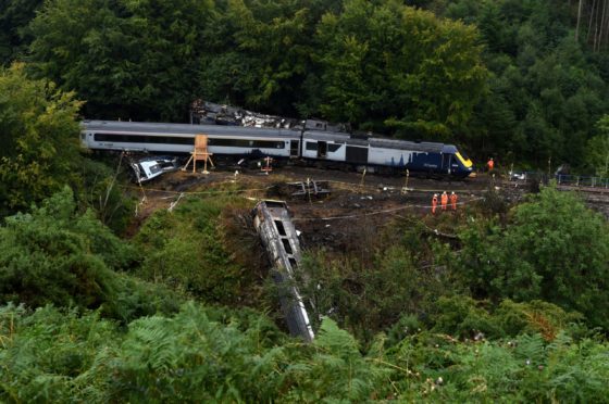 The derailment took place last August.