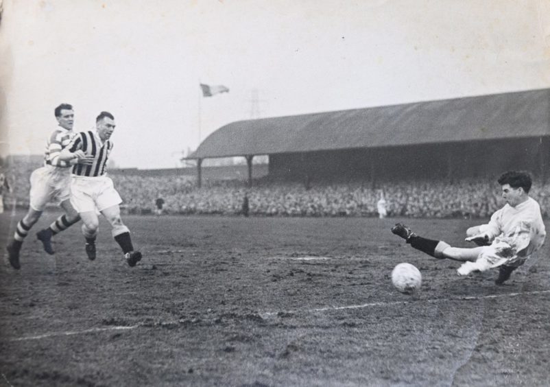 John Curran in action during his goalkeeping days which saw him enjoy cup glory with East Fife.