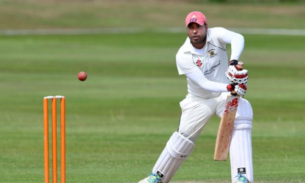 Aman Arora in action for Gordonians, who will face Huntly tomorrow