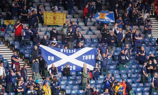 The Tartan Army at Hampden