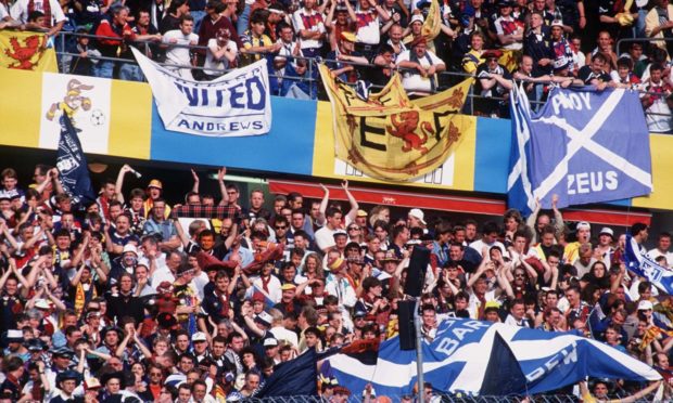Scotland fans in Sweden for Euro 1992