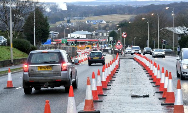North Anderson Drive leading towards the Haudagain Roundabout. Picture by Chris Sumner