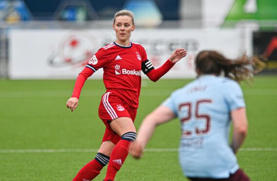 Loren Campbell captained the Dons against Hearts