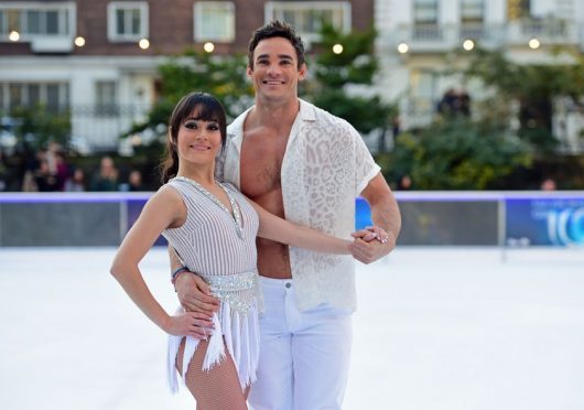 Dancing On Ice star Max Evans's partner taken to hospital after fall