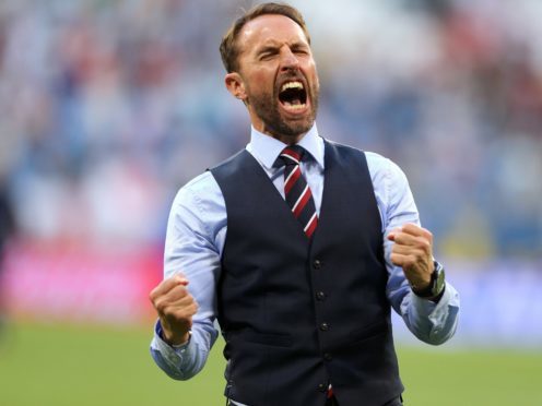 Andrew Marr and Sunday Brunch hosts wear waistcoats in tribute to Southgate (Owen Humphreys, PA)
