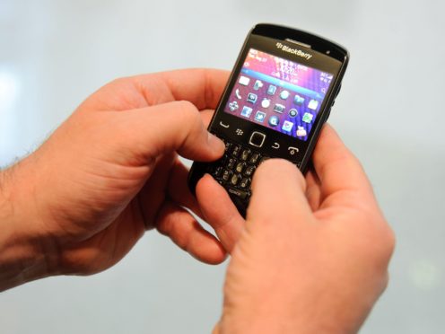 BlackBerry is now ‘focused on being a leader in cybersecurity’, its boss says (Matt Crossick/PA)