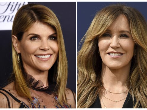 Lori Loughlin and Felicity Huffman (AP Photo)
