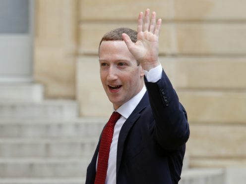 Mark Zuckerberg was meeting French President Emmanuel Macron in Paris (Francois Mori/AP)