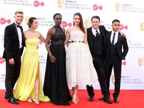 Hollyoaks stars on the red carpet (PA)