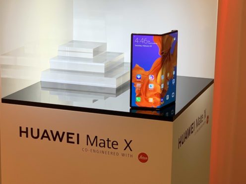 The Huawei Mate X (Martyn Landi/PA)
