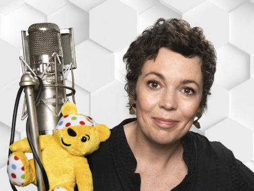 Olivia Colman has recorded a song for BBC Children In Need (BBC/Shutterstock/Ray Burmiston/PA)