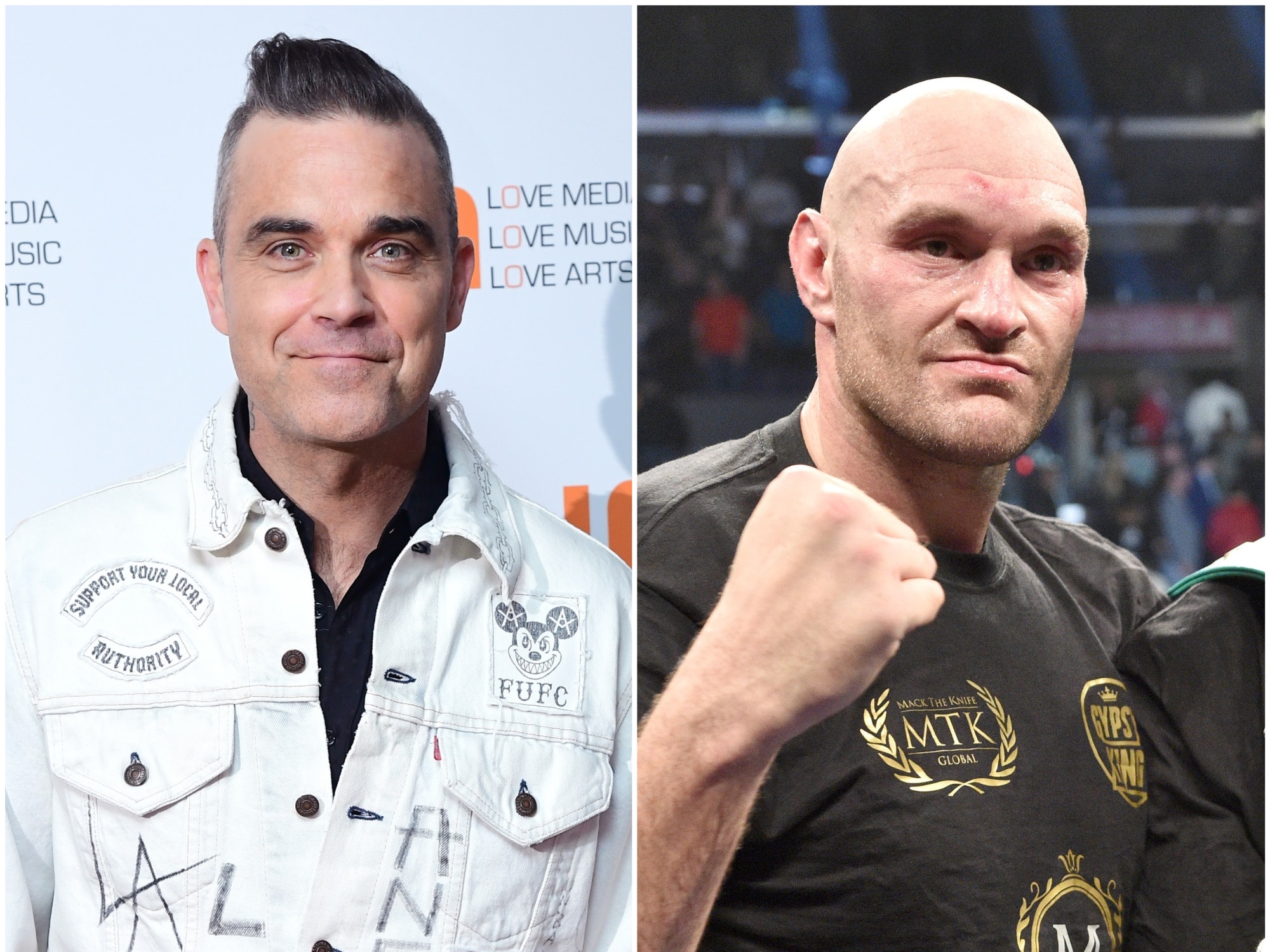 Robbie Williams gets festive with Tyson Fury for Christmas album - Evening Express