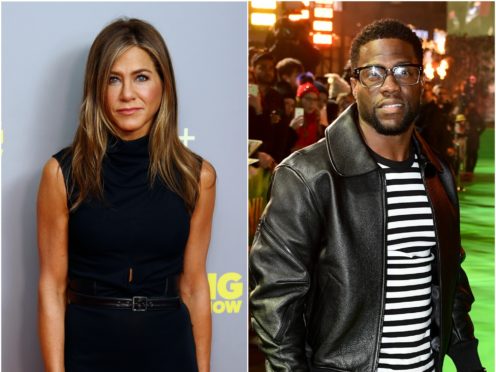 Kevin Hart and Jennifer Aniston were both honoured (PA)