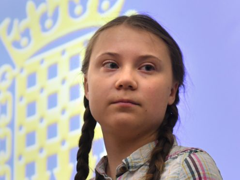 Climate activist Greta Thunberg (Stefan Rousseau/PA)