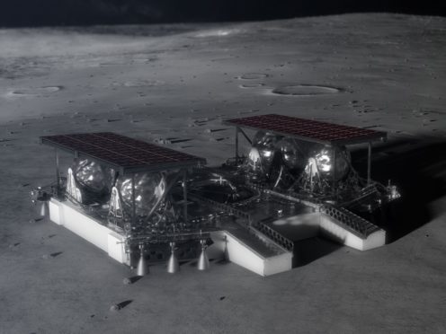 Illustration of a mid-sized lander concept which could be used on the moon (Nasa/PA)