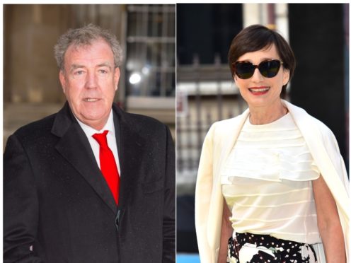 Jeremy Clarkson and Kristin Scott Thomas (PA)