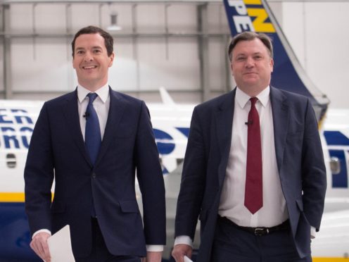 George Osborne and Ed Balls will reflect on the election results for ITV (PA)