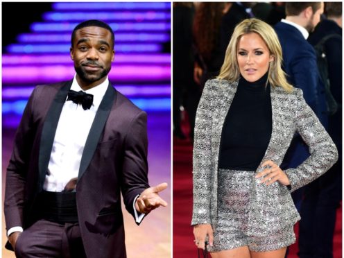Ore Oduba and Caroline Flack (PA)
