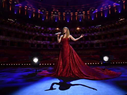 Katherine Jenkins performs behind closed doors at the Royal Albert Hall (Getty)