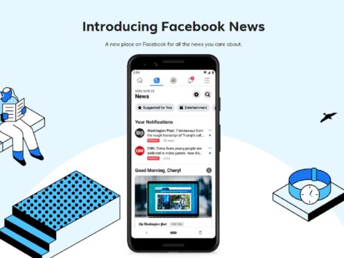 The News tool was launched as a trial in the US last year (Facebook)