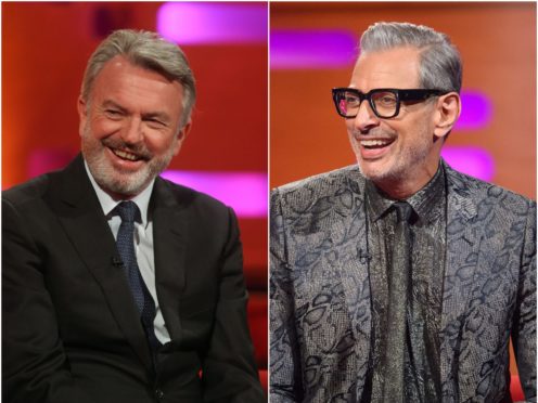 Sam Neill and Jeff Goldblum (Daniel Leal-Olivas/Matt Crossick/PA)