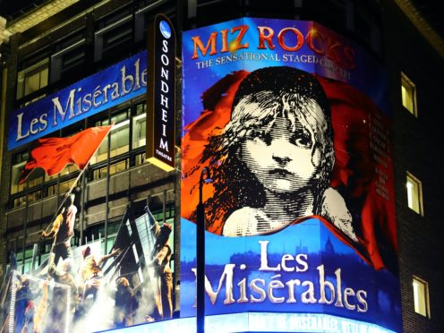 The curtain came down on the West End – including the Sondheim Theatre – as London was placed under Tier 3 restrictions (Aaron Chown/PA)