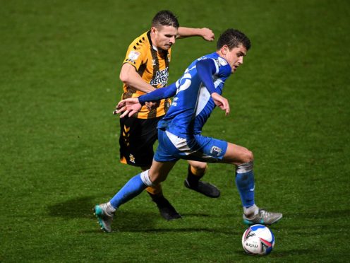 Harrison Biggins, right, is back for Barrow (Joe Giddens/PA)