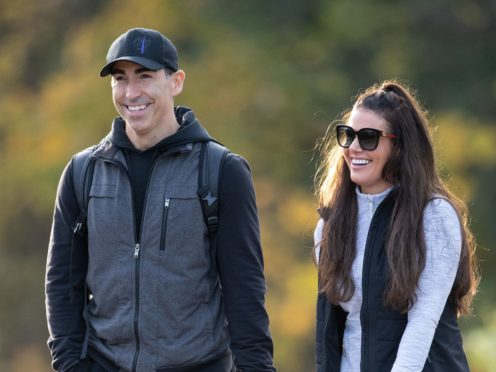 Rebekah Vardy with Andy Buchanan (Joe Giddens/PA)