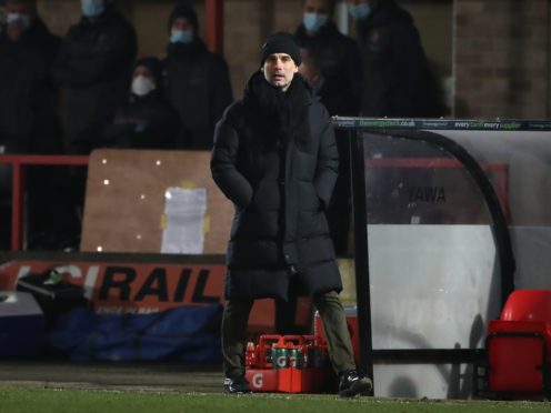 Pep Guardiola’s side were given a scare (Nick Potts/PA)