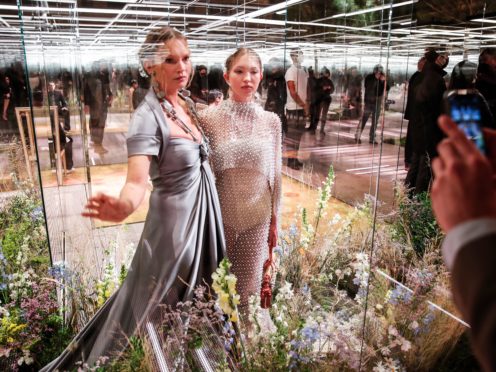 Kate Moss, left, and her daughter Lila (Francois Mori/AP)