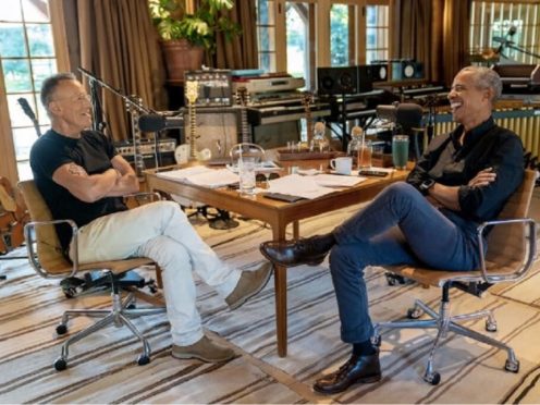 Barack Obama has teamed up with Bruce Springsteen for a new podcast series on Spotify, the music streaming giant said (Rob DeMartin/Spotify/PA)