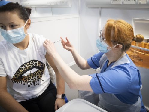 Supplies of the vaccine have dropped in the past week but are expected to ramp up in the coming weeks (Jane Barlow/PA)