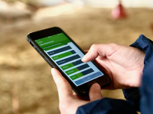 App allows farmers to describe positive and negative emotions seen in their animals, in a bid to ensure they are living an enriching life (Waitrose/PA)