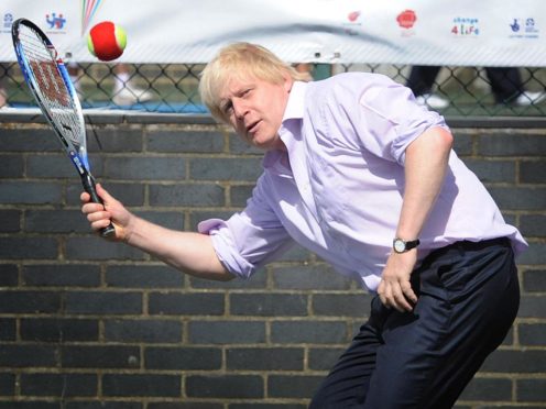 Prime Minister Boris Johnson said he was ‘thrilled’ he will be able to play tennis again (Jonathan Brady/PA)