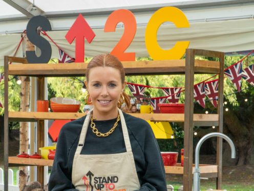 Stacey Dooley describes herself as ‘massively inexperienced’ at baking (C4/Love Productions/Mark Bourdillon/PA)