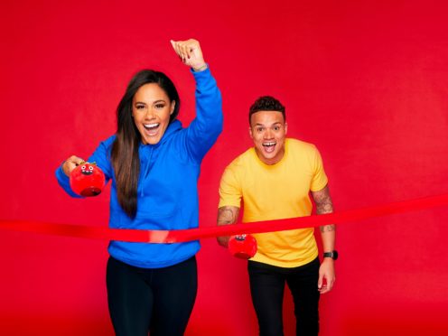 Alex Scott and Jermaine Jenas (Nicky Johnston/Comic Relief)