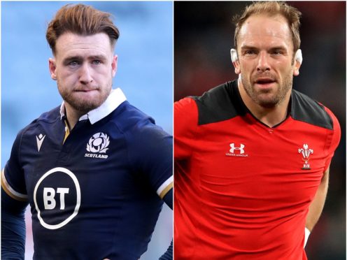 Stuart Hogg and Alun Wyn Jones (Jane Barlow/Adam Davy/PA)