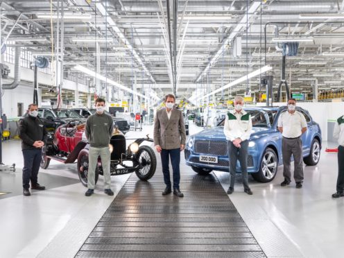 The 200,000th car was a Bentayga Hybrid destined for China